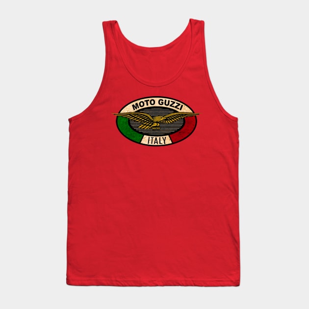 MOTO GUZZI Motorcycles Italy Tank Top by Midcenturydave